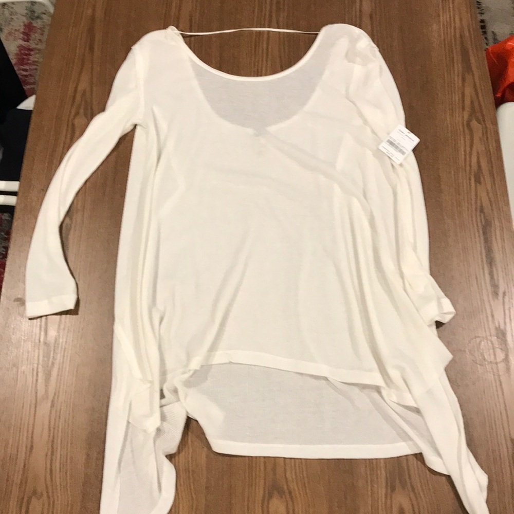 Free People Ivory Long Sleeve Thermal
